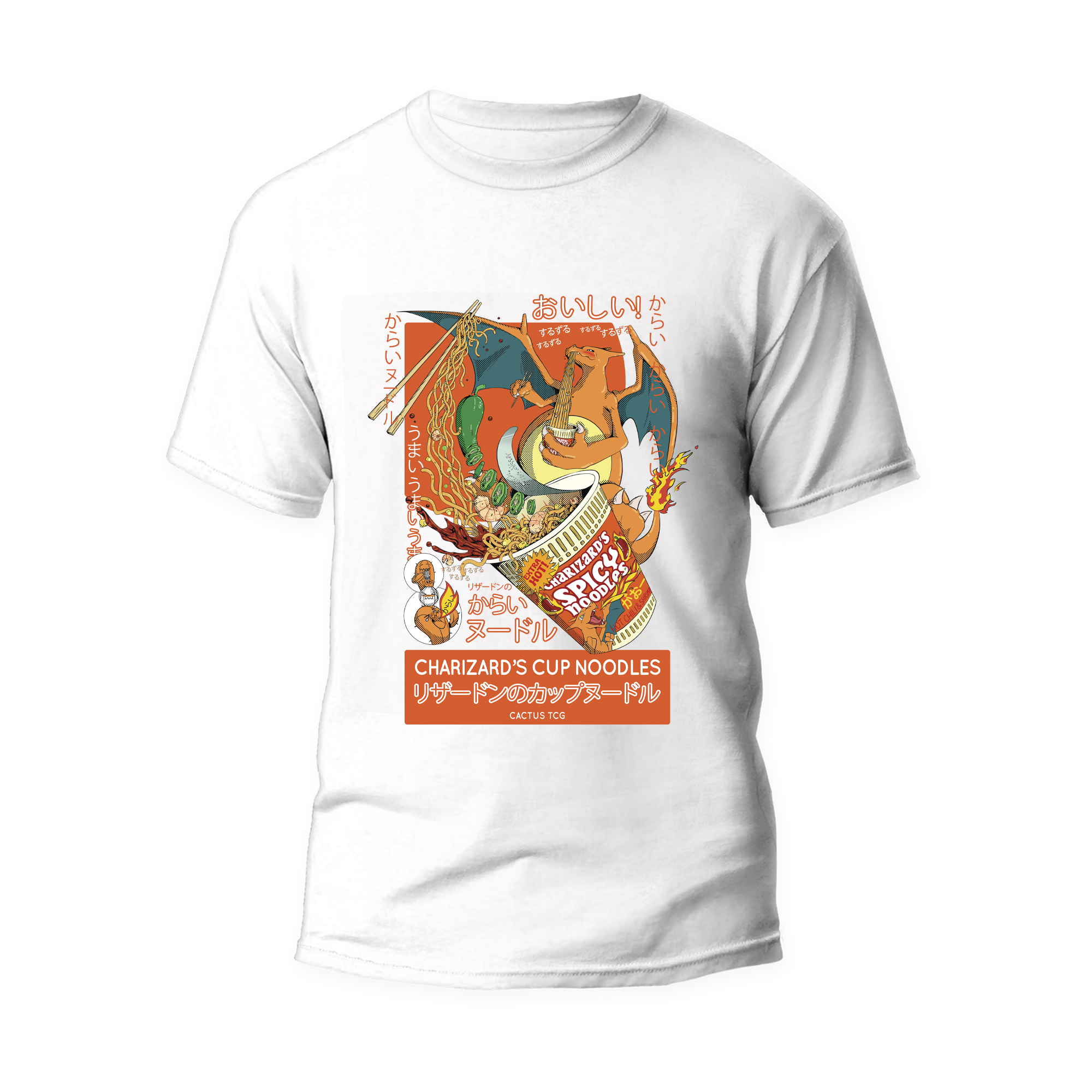 Cactus T-shirt - Pokémon x Japan Food Travel - Charizard's Cup Noodles