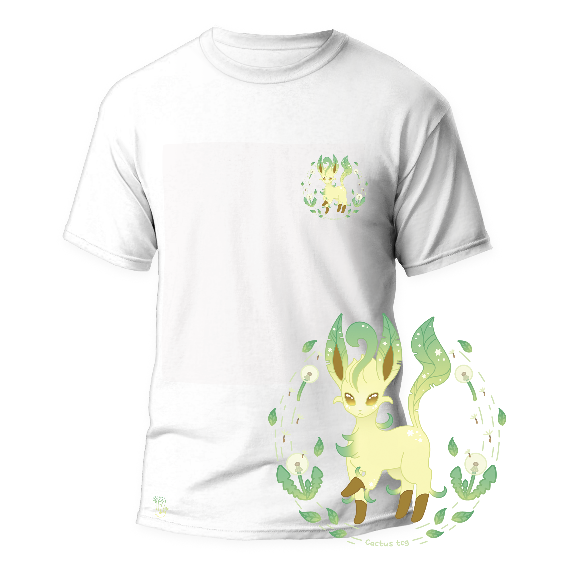 Cactus T-Shirt - Eeveelutions pt2 - Bianco