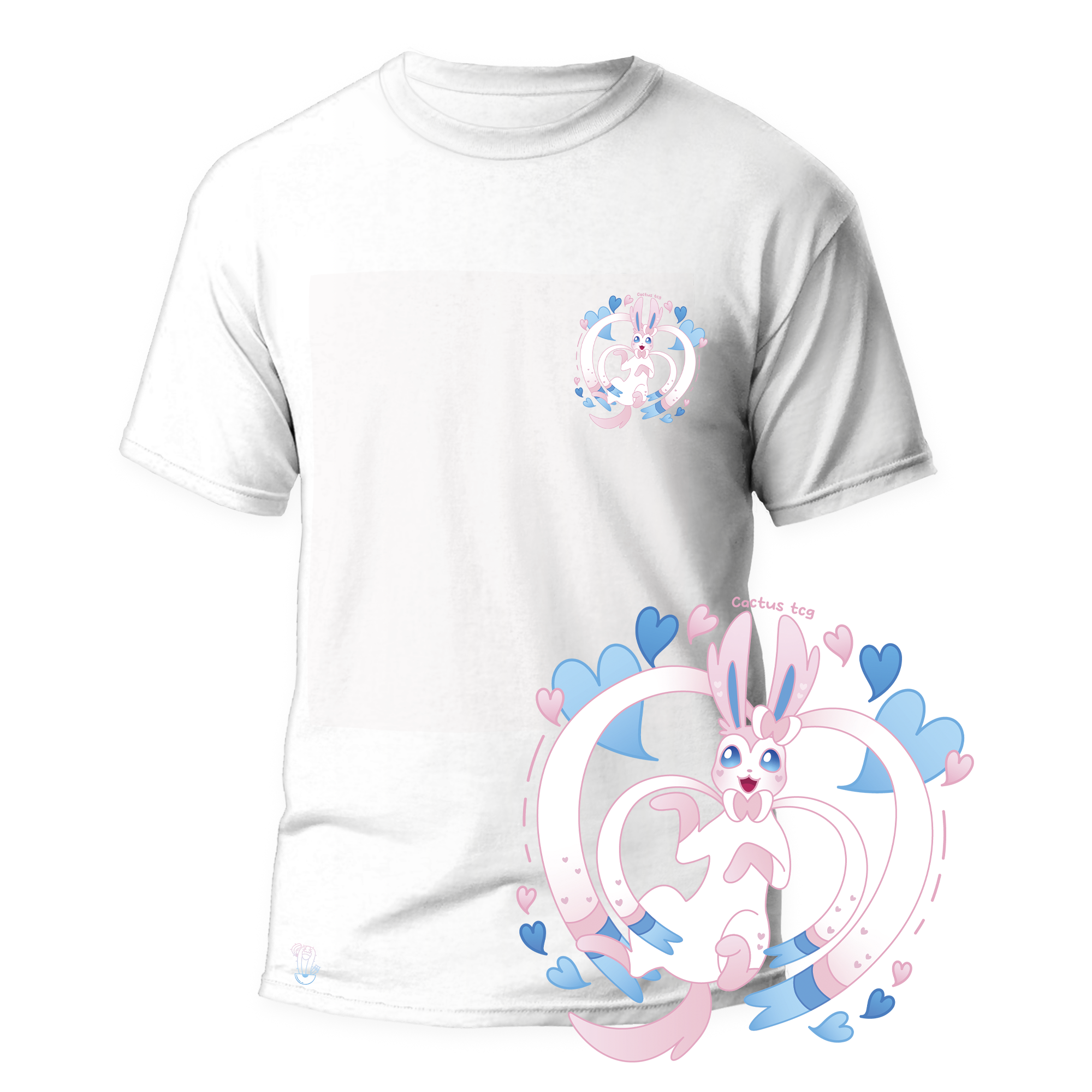 Cactus T-Shirt - Eeveelutions pt2 - Bianco