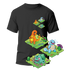 Cactus T-Shirt - Kanto Starters - Nero