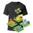 Cactus T-Shirt - Kanto Starters - Nero