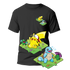 Cactus T-Shirt - Kanto Starters - Nero