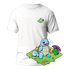 Cactus T-Shirt - Kanto Starters - Bianco