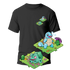 Cactus T-Shirt - Kanto Starters - Nero