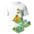 Cactus T-Shirt - Kanto Starters - Bianco