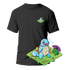 Cactus T-Shirt - Kanto Starters - Nero